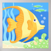 poster - schattig tropisch decor (Voorkant)