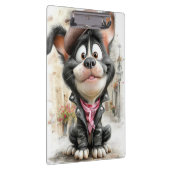 Poster Schattige Rebellenhond Klembord (Rechts)