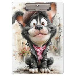 Poster Schattige Rebellenhond Klembord