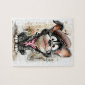 Poster Schattige Rebellenhond Legpuzzel (Horizontaal)