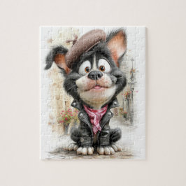 Poster Schattige Rebellenhond Legpuzzel