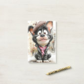 Poster Schattige Rebellenhond Post-it® Notes (Op bureau)