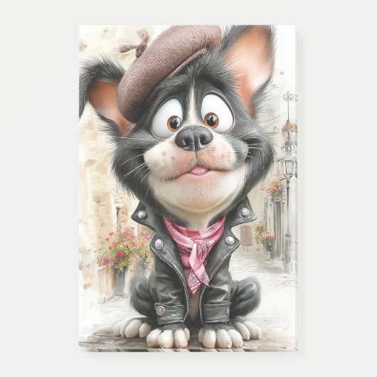 Poster Schattige Rebellenhond Post-it® Notes (Voorkant)