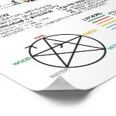 Poster Schematische Chinese Meridians Musculatuur  (Hoek)