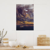 Poster Schilderij van Theodor Kittelsen Echo (Keuken)
