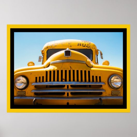 Poster schoolbus (Voorkant)