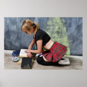 Poster schoolmeisje (Voorkant)