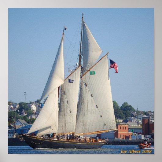 Poster Schooner Virginia (Voorkant)