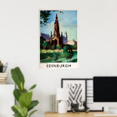 Poster Schotland Edinburgh Scott Monument Print (Thuiskantoor)