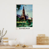 Poster Schotland Edinburgh Scott Monument Print (Keuken)