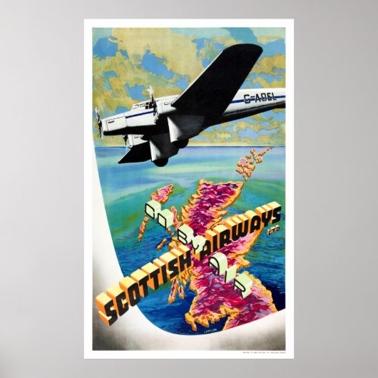 Poster Schotland Vintage Revel Restaurated (Voorkant)