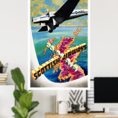 Poster Schotland Vintage Revel Restaurated (Thuiskantoor)
