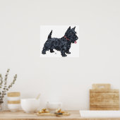 Poster Schotse Terrier (Keuken)