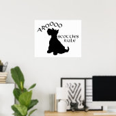 Poster Schotse Terrier (Thuiskantoor)