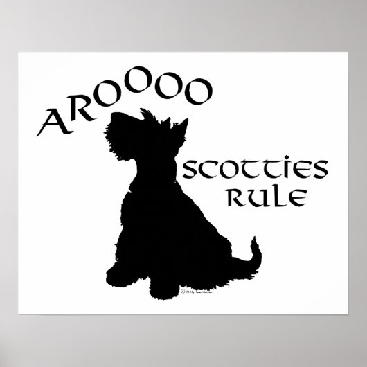 Poster Schotse Terrier (Voorkant)