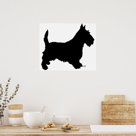Poster Schotse Terrier (Keuken)