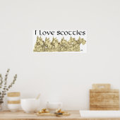 Poster Schotse Terrier (Keuken)