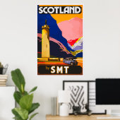 Poster Schotse Vintage Travel (Thuiskantoor)