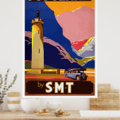 Poster Schotse Vintage Travel (Keuken)
