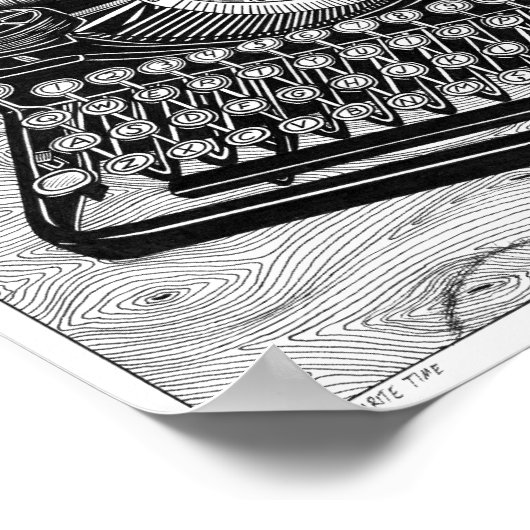 Poster schrijftijd (Hoek)