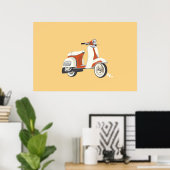 Poster scooter (Thuiskantoor)