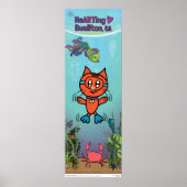 Poster - Scuba Cat - Buellton.Art (Voorkant)