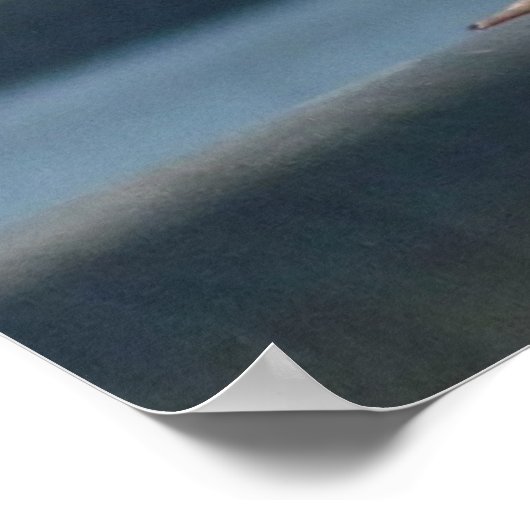 Poster - Seagull op horloge (Hoek)