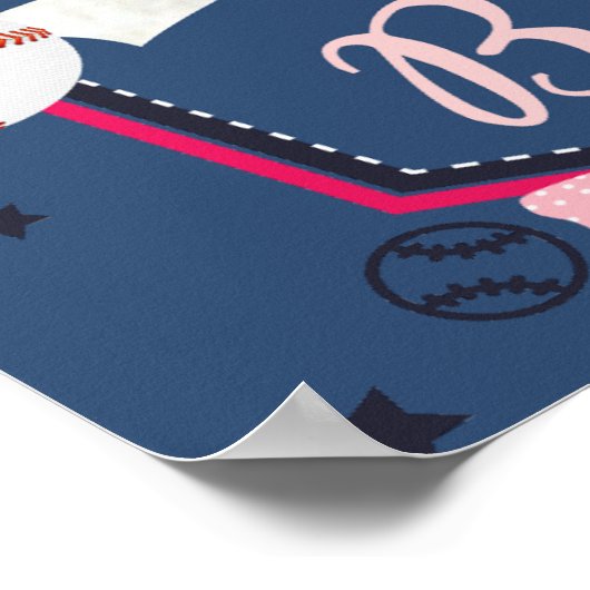 poster sekse onthullen - honkbal of benen (Hoek)