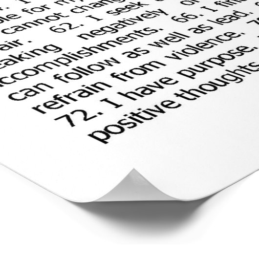 Poster: "Self Esteem_Positive Me" Poster (Hoek)