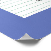 Poster september Birthstone Sapphire Artwork (Hoek)