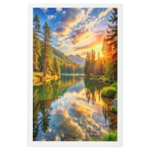 Poster sereniteit in de Natuur.