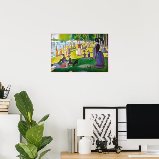 Poster Seurat La Grande Jatte (Thuiskantoor)