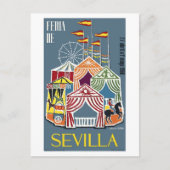 Poster Sevilla 1960 Briefkaart (Voorkant)
