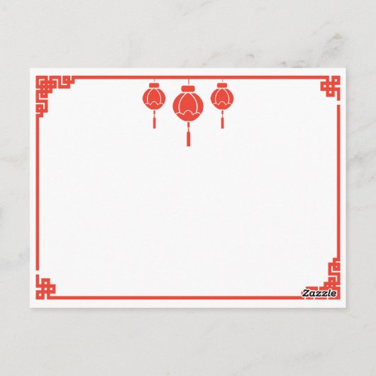  Poster Shanghai en Voman Papillon Dog Briefkaart (Achterkant)