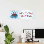 Poster Shark Banner (Thuiskantoor)
