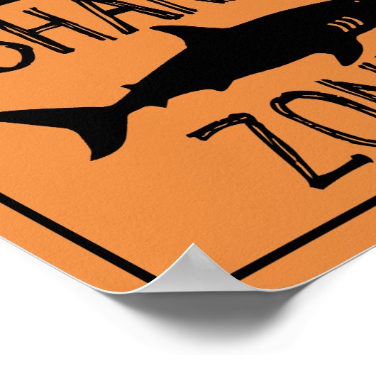 Poster Shark Zone (Hoek)