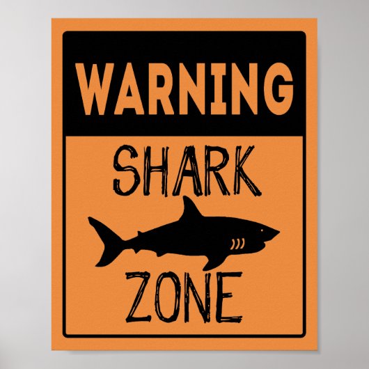 Poster Shark Zone (Voorkant)