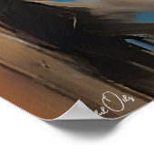 Poster | Siamese kat | Olieverfstijl (Hoek)