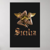 Poster Sicilian Trinacria (Voorkant)