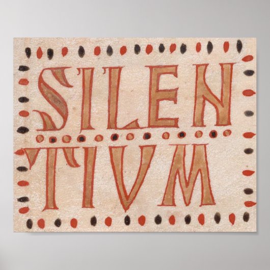 Poster Silentium medieval (Voorkant)