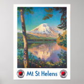 Poster Sint-Helens vintage (Voorkant)