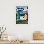 POSTER : SIR EDWARD BURNE-JONES : CUPID + PSYCHE (Keuken)