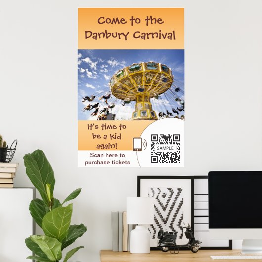 Poster Sjabloon Carnaval (Thuiskantoor)