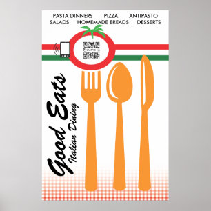 Poster Sjabloon Casual mijnbouw Italiaans