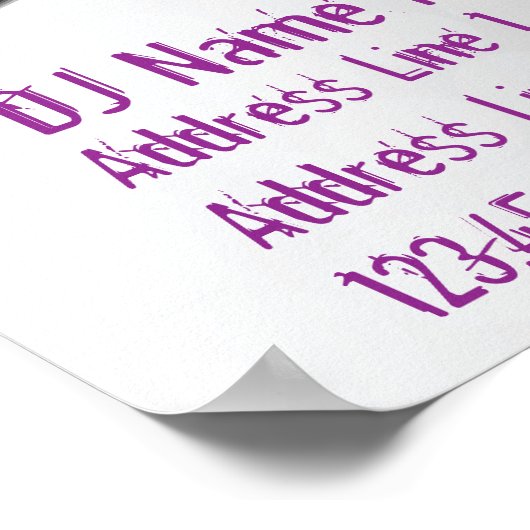 Poster Sjabloon Dance (Hoek)