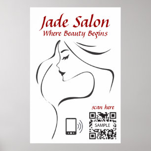 Poster Sjabloon Hair Salon
