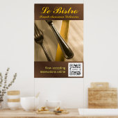 Poster Sjabloon Le Bistro (Keuken)