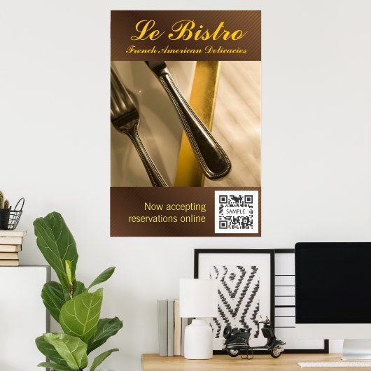 Poster Sjabloon Le Bistro (Thuiskantoor)