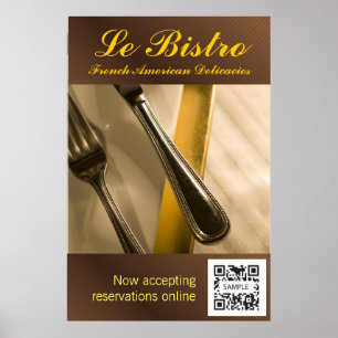 Poster Sjabloon Le Bistro