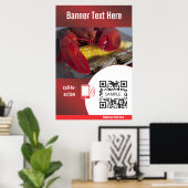Poster Sjabloon Lobster (Thuiskantoor)